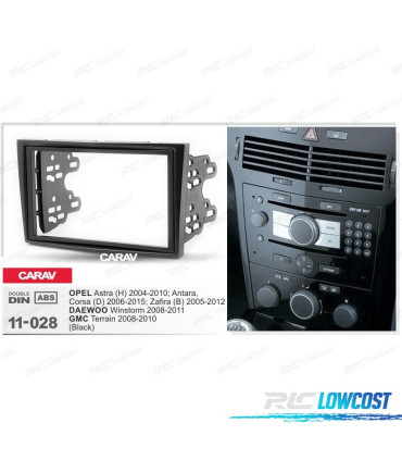 FACADE AUTORADIO 2 DIN NOIR POUR OPEL ASTRA ANTARA CORSA ZAFIRA