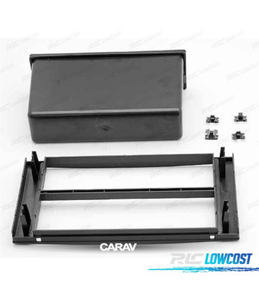 FACADE AUTORADIO 1-DIN NOIR POUR FORD FOCUS C-MAX S-MAX FUSION TRANSIT FIESTA GALAXY KUGA AVEC BOITIER