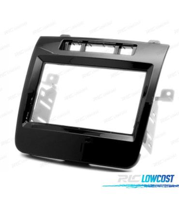 FACADE AUTORADIO 2 DIN NOIR BRILLANT POUR VOLKSWAGEN VW TOUAREG 10-14