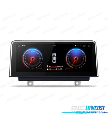 AUTORADIO GPS ANDROID 14 POUR BMW SÉRIE 3 SÉRIE 4 10.25"