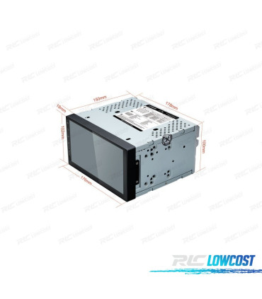 AUTORADIO GPS 2DIN ANDROID 14 LCD TACTILE 7" CARPLAY USB DUAL ZONE