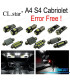KIT 19 AMPOULES LED INTÉRIEUR AUDI A4 S4 CONVERTIBLE CABRIO 02-09
