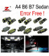 KIT 22 AMPOULES LED INTÉRIEUR AUDI A4 S4 RS4 B6 B7 BERLINE UNIQUEMENT 02-08