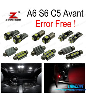 KIT 24 AMPOULES LED INTÉRIEUR POUR AUDI A6 S6 C5 AVANT