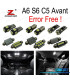 KIT 26 AMPOULES LED INTÉRIEUR AUDI A6 S6 C5 AVANT WAGON 98-04