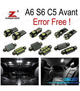 KIT 26 AMPOULES LED INTÉRIEUR POUR AUDI A6 S6 C5 AVANT WAGON 98-04