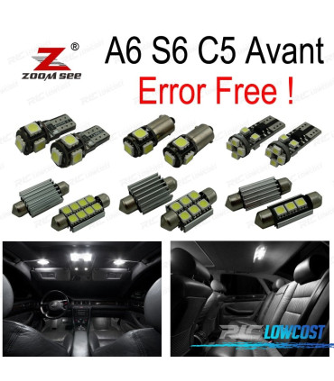 KIT 26 AMPOULES LED INTÉRIEUR POUR AUDI A6 S6 C5 AVANT WAGON 98-04