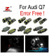 KIT 25 AMPOULES LED INTÉRIEUR POUR AUDI Q7 4L 2005-2014