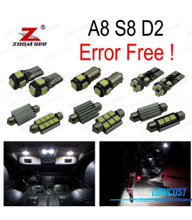 KIT 29 AMPOULES LED INTÉRIEUR POUR AUDI A8 S8 D2 1997-2002