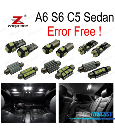 KIT 24 AMPOULES LED INTÉRIEUR AUDI A6 S6 C5 BERLINE 98-04