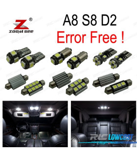 KIT 31 AMPOULES LED INTÉRIEUR POUR AUDI A8 S8 D2 QUATTRO 97 -02