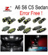 KIT 22 AMPOULES LED INTÉRIEUR AUDI A6 S6 C5 BERLINE UNIQUEMENT 98-04