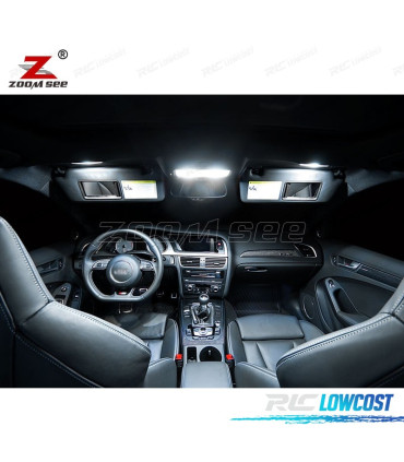 KIT 19 AMPOULES LED INTÉRIEUR AUDI A4 B8 8K2 S4 BERLINE 09-15