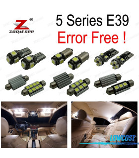 KIT 21 AMPOULES LED INTÉRIEUR POUR BMW E39 5 SÉRIES 530D 525D 520D 520I 525I 528I 530I 540I M5 BERLINE 96-03