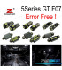 KIT 29 AMPOULES LED INTÉRIEUR POUR BMW SÉRIE 5 GT 5GT F07 528i 535i 550i 650i XDRIVE 2009-2017