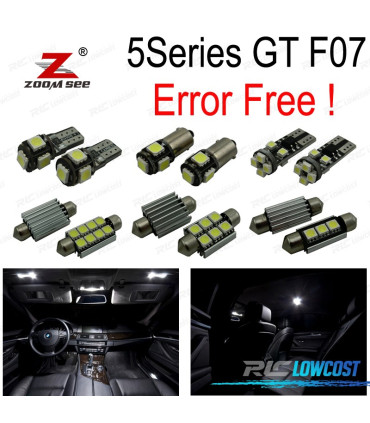 KIT 29 AMPOULES LED INTÉRIEUR POUR BMW SÉRIE 5 GT 5GT F07 528i 535i 550i 650i XDRIVE 2009-2017