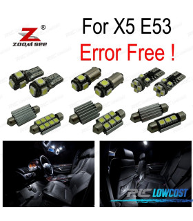 KIT 20 AMPOULES LED INTÉRIEUR POUR BMW X5 E53 00-06