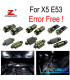 KIT 22 AMPOULES LED INTÉRIEUR BMW X5 E53 3.0i 4.4i 4.6is 4.8is 00-06