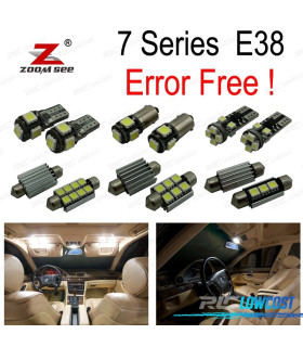 KIT 19 AMPOULES LED INTÉRIEUR BMW SÉRIE 7 E38 BERLINE 725tds 728i 728iL 728i X 94-01