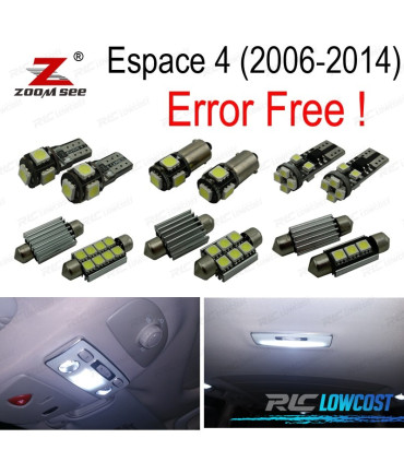 KIT 23 AMPOULES LED INTÉRIEUR RENAULT ESPACE 4 IV MK4 06-14