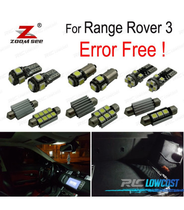 KIT 23 AMPOULES LED INTÉRIEUR LAND ROVER 3 02-05