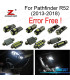 KIT 13 AMPOULES LED INTÉRIEUR POUR NISSAN PATHFINDER R52 2013 -2018