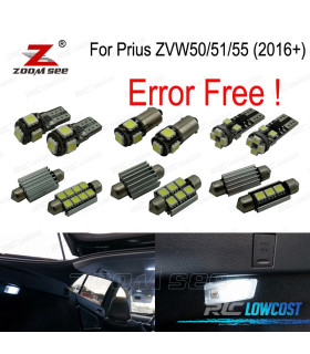 KIT 14 AMPOULES LED INTÉRIEUR POUR TOYOTA PRIUS ZVW50 ZVW51 ZVW55 2016+