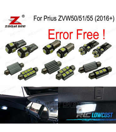 KIT 14 AMPOULES LED INTÉRIEUR POUR TOYOTA PRIUS ZVW50 ZVW51 ZVW55 2016+