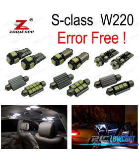KIT 27 AMPOULES LED INTÉRIEUR POUR MERCEDES CLASSE E W211 BERLINE E200 E220 e240 E270 02-08