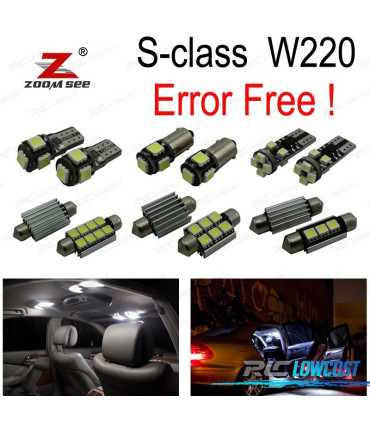 KIT 27 AMPOULES LED INTÉRIEUR POUR MERCEDES CLASSE E W211 BERLINE E200 E220 e240 E270 02-08