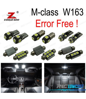KIT 18 AMPOULES LED INTÉRIEUR MERCEDES CLASSE M W164 ML320 ML350 ML420 ML450 ML63 AMG 06-11
