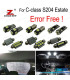KIT 19 LED AMPOULE INTÉRIEURE MERCEDES CLASSE C S204 BREAK C180 C220 C230 C250 C280 C300 C320 C350 C63 AMG