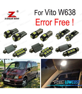 KIT 13 AMPOULES LED INTÉRIEUR POUR MERCEDES VITO W638 96-03