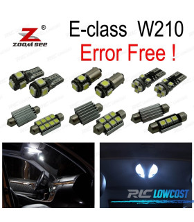 KIT 19 AMPOULES LED INTÉRIEUR MERCEDES E CLASSE W210 BERLINE E220 E240 E270 E300 E320 E420 E320 E430 E55AMG