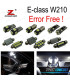 KIT 19 AMPOULES LED INTÉRIEUR MERCEDES CLASSE E W210 BERLINE E200 E300 e420 E320 E430 95-02