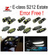 KIT 26 AMPOULES LED INTÉRIEUR POUR MERCEDES CLASSE E S212 BREAK WAGON E200 E250 E300 E350 E400 e500 E550 E63 AMG 10