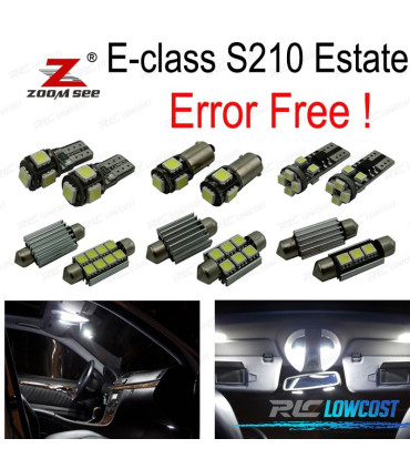 KIT 20 AMPOULES LED INTÉRIEUR POUR MERCEDES CLASSE E S210 ESTATE WAGON E200 E220 E240 E270 E300 e420 E320 E430 9