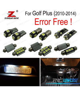 KIT 14 AMPOULES LED INTÉRIEUR POUR VOLKSWAGEN VW GOLF PLUS 2010-2014