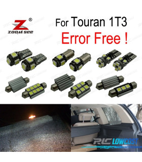 KIT 20 AMPOULES LED INTÉRIEUR POUR VOLKSWAGEN VW Touran 1Q3 2011-2015
