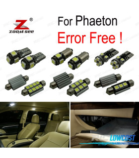 KIT 34 AMPOULES LED INTÉRIEUR POUR VOLKSWAGEN VW PHAETON 2003-2013