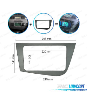 FACADE AUTORADIO 2-DIN POUR SEAT LEON 05 -12.
