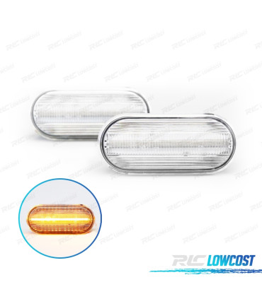 CLIGNOTANTS LATÉRAUX LED BAR FORD SEAT VOLKSWAGEN VW CHROMÉ