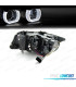 PHARES BMW E90 E91 05-08 XENON ANGEL EYES U 3D LED FOND CHROME