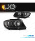 PHARES BMW E90 E91 LCI 08-12 ANGEL EYES LED CLIGNOTANT FOND NOIR