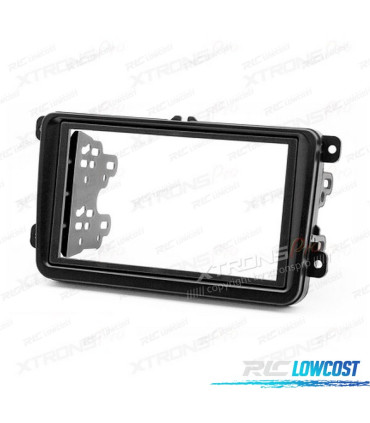 FACADE AUTORADIO 2 DIN NOIR POUR SKODA VOLKSWAGEN VW SEAT