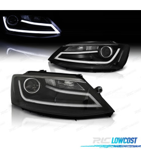 PHARES VOLKSWAGEN VW JETTA 11-18 LED DAYLIGHT FOND NOIR