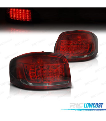 FEUX ARRIÈRE AUDI A3 8P 08-12 LED ROUGE FUMÉ