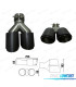 EMBOUT D'ÉCHAPPEMENT CARBONE DOUBLE DROITE