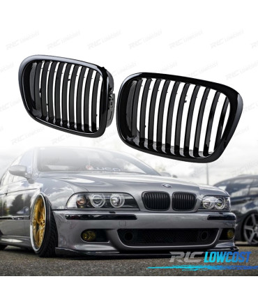 CALANDRES BMW E39 LOOK M PERFORMANCE NOIR BRILLANT