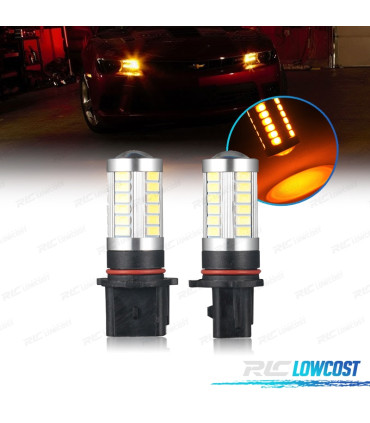 AMPOULES LED P13W PSX26W SP13W ORANGE CLIGNOTANT